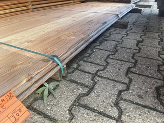 Ca. 14x Douglas zweeds rabat, 12x148mm, lengte 300cm